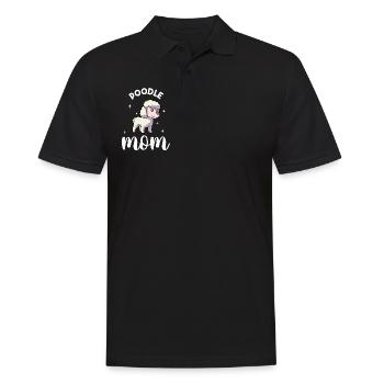 Maman caniche - Pudel - Polo Homme - noir - Devant - Kai (181cm)