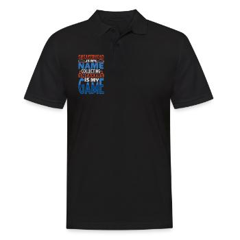 Ich spiele Schuhe sammeln - Sneakerhead - Männer Poloshirt - Schwarz - Vorne - Kai (181cm)