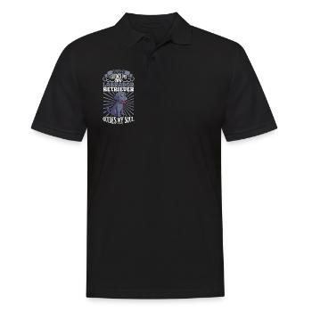 Jésus et mon Labrador Retriever - Polo Homme - noir - Devant - Kai (181cm)