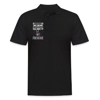 Amoureux du bouledogue français - Polo Homme - noir - Devant - Kai (181cm)