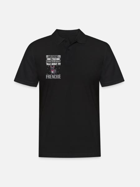 French Bulldog Lover - Men's Polo Shirt - black