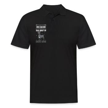 Amoureux du dogue allemand - Polo Homme - noir - Devant - Kai (181cm)