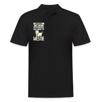 Amoureux du West Highland Terrier - Polo Homme - noir - Devant - Kai (181cm)