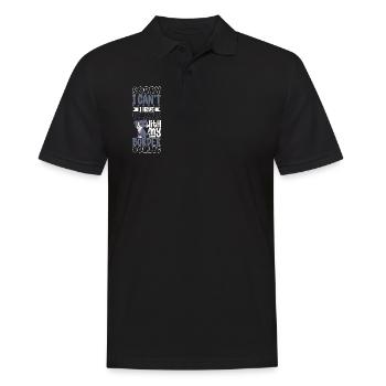 Projets avec mon Border Collie - Polo Homme - noir - Devant - Kai (181cm)
