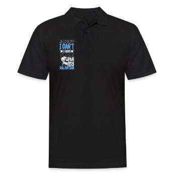 Plans avec mon dalmatien - Polo Homme - noir - Devant - Kai (181cm)