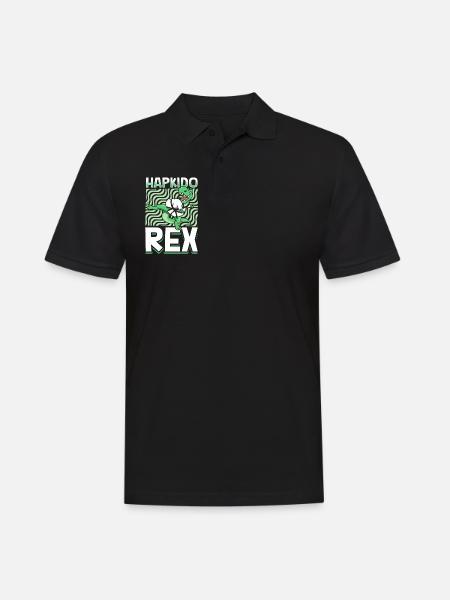TREX - Hapkido Rex - Men's Polo Shirt - black