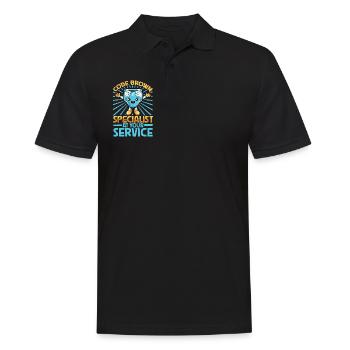 Code Brown Specialist - Lange pour bébé - Polo Homme - noir - Devant - Kai (181cm)