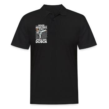 Ne sous-estimez jamais un garçon dans le Hapkido - Polo Homme - noir - Devant - Kai (181cm)