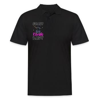 Crazy Kendo Lady - Kendo - Men's Polo Shirt - black - Front - Kai (181cm)