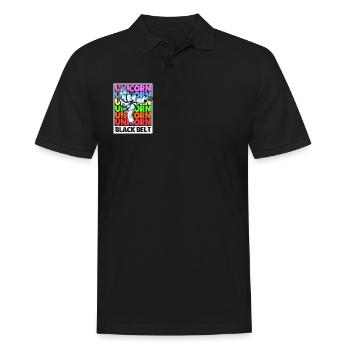 Unicorn - Tang so do Black Belt - Men's Polo Shirt - black - Front - Kai (181cm)