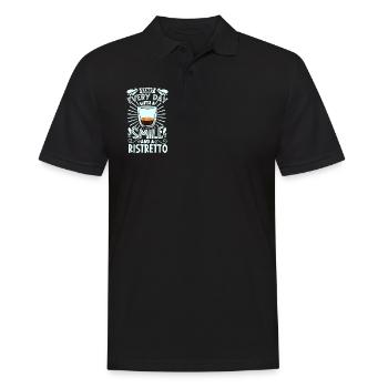 Souriez avec Ristretto - Polo Homme - noir - Devant - Kai (181cm)