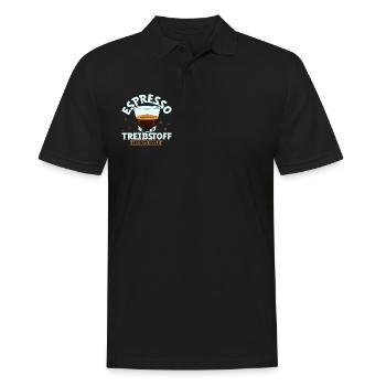 Mein Treibstoff ist Espresso - Männer Poloshirt - Schwarz - Vorne - Kai (181cm)