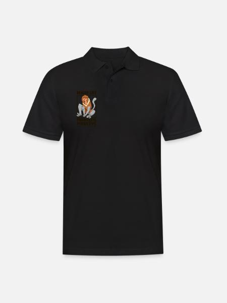 I love proboscis monkeys - proboscis monkey - Men's Polo Shirt - black