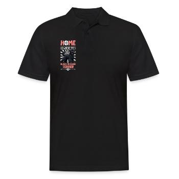 Accueil - Black Russian Terrier - Polo Homme - noir - Devant - Kai (181cm)