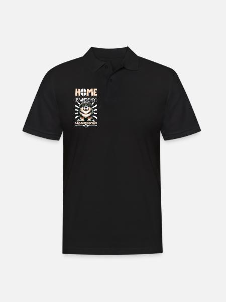 Home - Caucasian Ovcharka - Men's Polo Shirt - black
