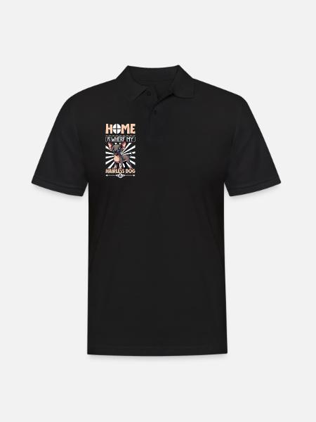 Home - Naked Dog - Men's Polo Shirt - black