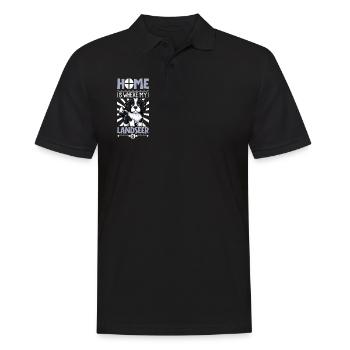 Accueil - Landseer - Polo Homme - noir - Devant - Kai (181cm)