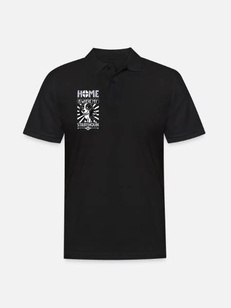Home - Stabyhoun - Men's Polo Shirt - black