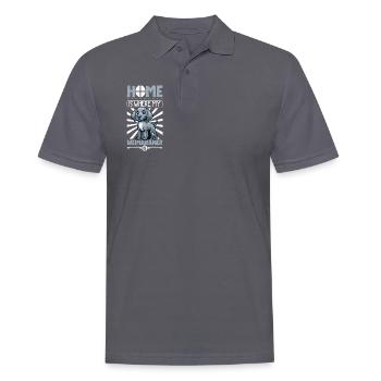Accueil - Braque de Weimar - Polo Homme - charbon - Devant - Nico (186cm)