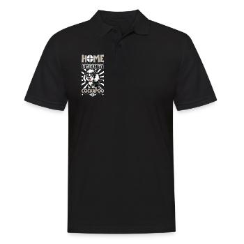 Home - Cockapoo - Men's Polo Shirt - black - Front - Kai (181cm)