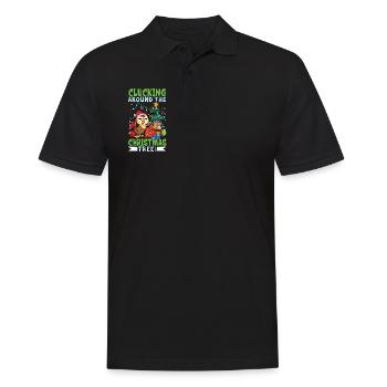 Christmas Chicken - Men's Polo Shirt - black - Front - Kai (181cm)