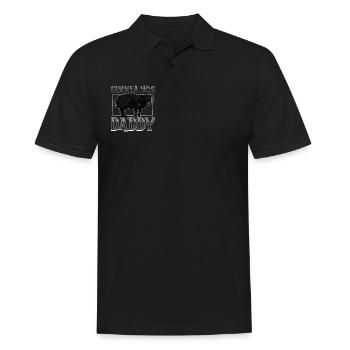 Guinea Hog Papa - Männer Poloshirt - Schwarz - Vorne - Kai (181cm)