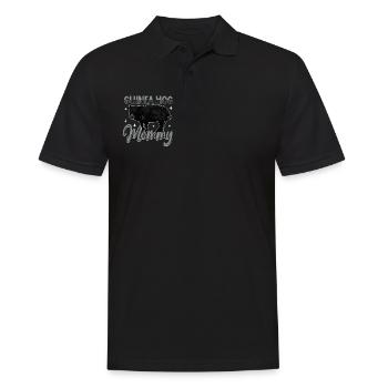 Guinea Hog Mama - Männer Poloshirt - Schwarz - Vorne - Kai (181cm)