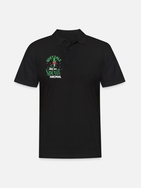Lieblingstier - Quetzal - Männer Poloshirt - Schwarz