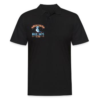 J’aime mon geai bleu - Polo Homme - noir - Devant - Kai (181cm)