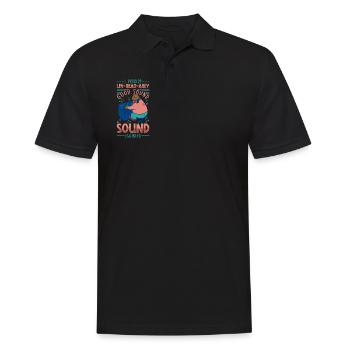 Son puissant - ingénieur du son - Polo Homme - noir - Devant - Kai (181cm)