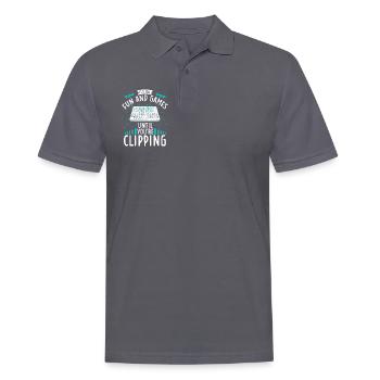 Clipping - Sound Engineer - Men's Polo Shirt - charcoal grey - Front - Nico (186cm)