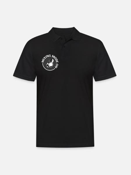 Mixing Mode On - Sound Engineer - Men's Polo Shirt - black