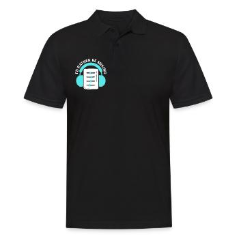 Ich würde lieber mixen - Tontechniker - Männer Poloshirt - Schwarz - Vorne - Kai (181cm)