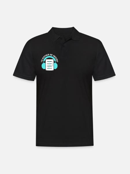 I'd Rather Mix - Sound Engineer - Men's Polo Shirt - black