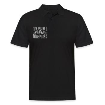 Frequency Whisperer - Ingénieur du son - Polo Homme - noir - Devant - Kai (181cm)