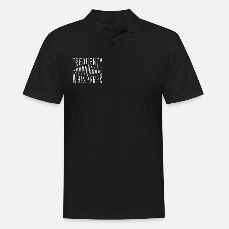 Frequenzflüsterer - Tontechniker - Männer Poloshirt - Schwarz
