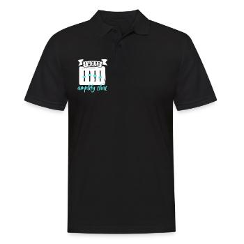 I would amplify this - sound engineer - Men's Polo Shirt - black - Front - Kai (181cm)