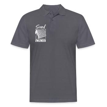 Tontechniker - Sound Engineer - Men's Polo Shirt - charcoal grey - Front - Nico (186cm)