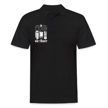 In tubes we trust - Vacuum tube - Men's Polo Shirt - black - Front - Kai (181cm)