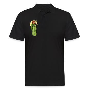 Gott der keltischen Mythologie - Rhiannon - Männer Poloshirt - Schwarz - Vorne - Kai (181cm)
