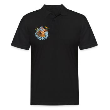 Dieu de la mythologie celtique - Taranis - Polo Homme - noir - Devant - Kai (181cm)