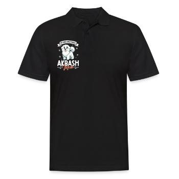 Akbas Mama - Männer Poloshirt - Schwarz - Vorne - Kai (181cm)