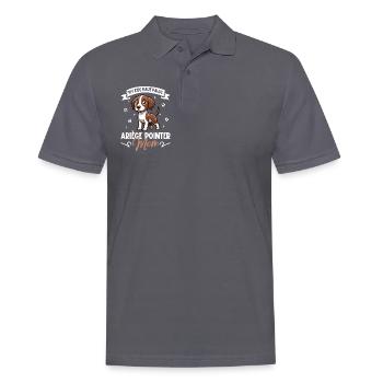 Braque de l'Ariège Mama - Männer Poloshirt - Anthrazit - Vorne - Nico (186cm)