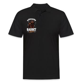 French Water Dog Mom - Men's Polo Shirt - black - Front - Kai (181cm)