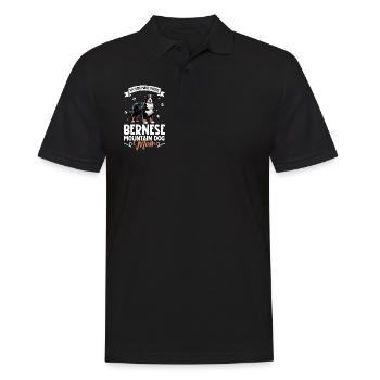 Bouvier Bernois Mama - Polo Homme - noir - Devant - Kai (181cm)