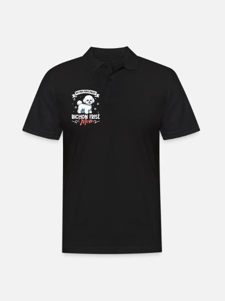 Bichon Frisé Mama - Men's Polo Shirt - black