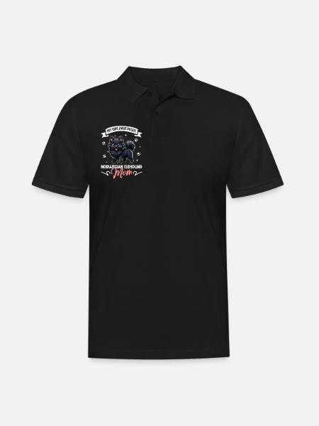 Norwegian Elkhound Mom - Men's Polo Shirt - black