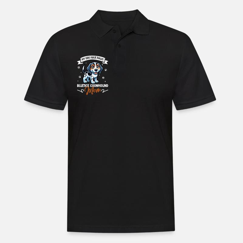 Bluetick Coonhound Maman - Polo Homme - noir