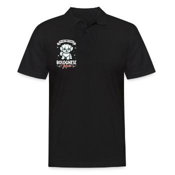 Maman bolognaise - Polo Homme - noir - Devant - Kai (181cm)