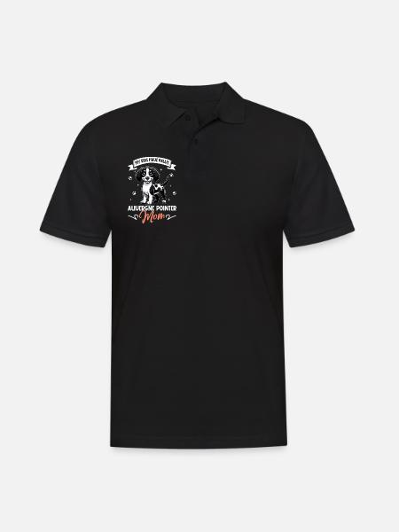 Braque d'Auvergne Mama - Men's Polo Shirt - black